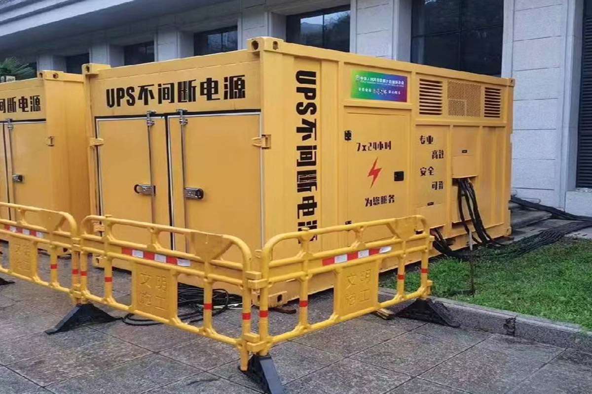 东港发电机租赁施工现场